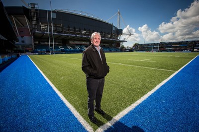 070815 - Sir Gareth Edwards at the BT Sport Cardiff Arms Park, in the shadow of the Millennium Stadium