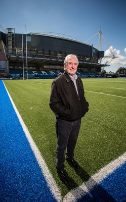 070815 - Sir Gareth Edwards at the BT Sport Cardiff Arms Park, in the shadow of the Millennium Stadium