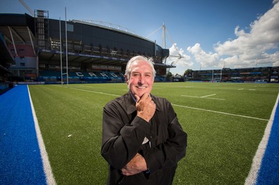 070815 - Sir Gareth Edwards at the BT Sport Cardiff Arms Park, in the shadow of the Millennium Stadium