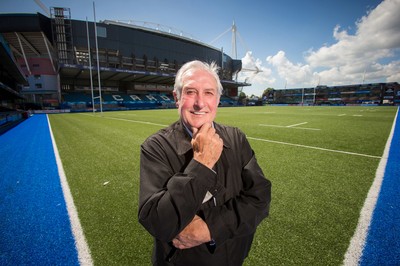 070815 - Sir Gareth Edwards at the BT Sport Cardiff Arms Park, in the shadow of the Millennium Stadium