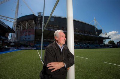 070815 - Sir Gareth Edwards at the BT Sport Cardiff Arms Park, in the shadow of the Millennium Stadium