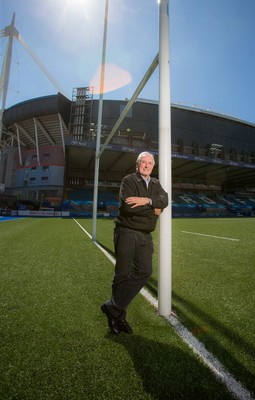 070815 - Sir Gareth Edwards at the BT Sport Cardiff Arms Park, in the shadow of the Millennium Stadium