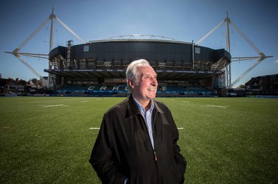 070815 - Sir Gareth Edwards at the BT Sport Cardiff Arms Park, in the shadow of the Millennium Stadium