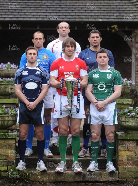 28.01.09 - RBS Six Nations Launch - (L-R)Mike Blair(Scotland) Sergio Parisse(Italy), Steve Borthwick(England) Lionel Nallet(France) and Brian O'Driscoll(Ireland). 