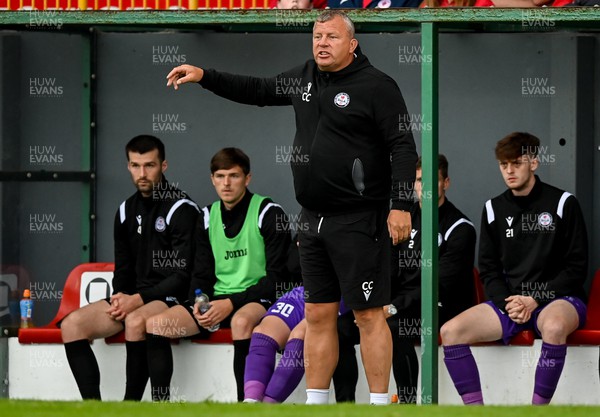 040722 - Sligo Rovers v Bala Town, UEFA Europa Conference League 2022/23 First Qualifying Round Second Leg - Bala Town manager Colin Caton