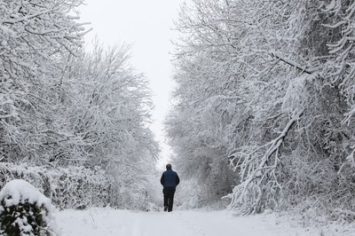 180113 - Snow in South Wales - Snowfalls in the countryside around Bridgend