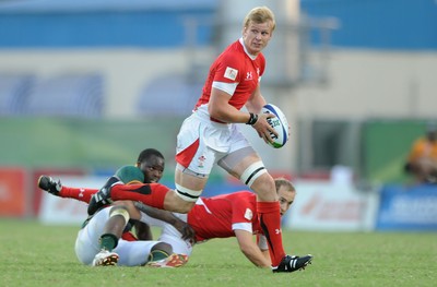 11.10.10 - South Africa v Wales - Commonwealth Games Sevens Delhi 2010 -  Jevon Groves of Wales. 
