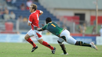 11.10.10 - South Africa v Wales - Commonwealth Games Sevens Delhi 2010 -  Lee Williams of Wales. 