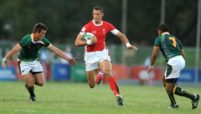 11.10.10 - South Africa v Wales - Commonwealth Games  Aaron Shingler of Wales. 