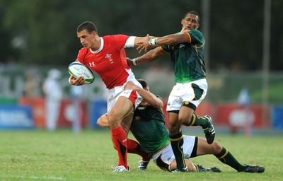 11.10.10 - South Africa v Wales - Commonwealth Games  Aaron Shingler of Wales. 