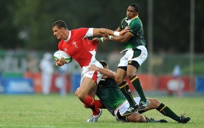11.10.10 - South Africa v Wales - Commonwealth Games  Aaron Shingler of Wales. 