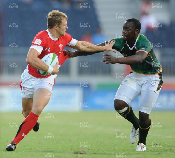 11.10.10 - South Africa v Wales - Commonwealth Games Sevens Delhi 2010 -  Tom Prydie of Wales. 