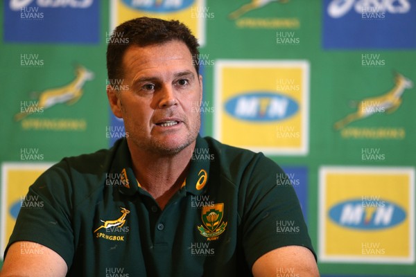 221118 - South Africa Rugby Press Conference - South Africa head coach Rassie Erasmus talks to the press
