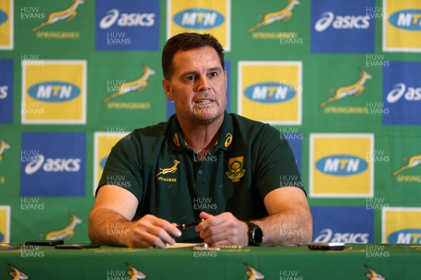 221118 - South Africa Rugby Press Conference - South Africa head coach Rassie Erasmus talks to the press