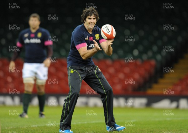 081113 - South Africa Rugby Training -Jaque Fourie during training