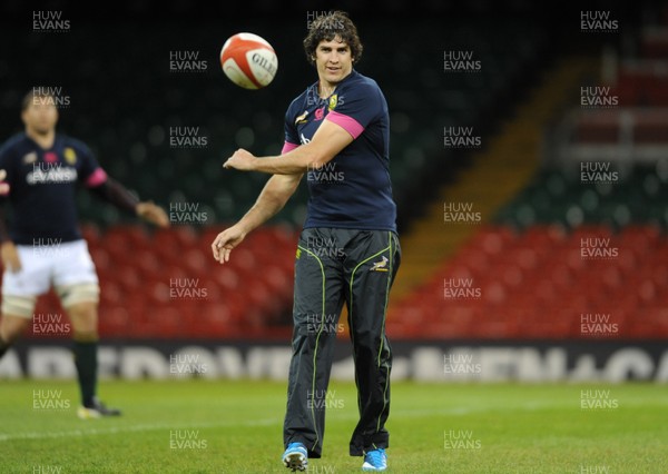 081113 - South Africa Rugby Training -Jaque Fourie during training