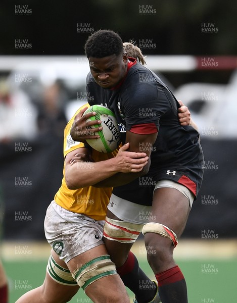 130819 - South Africa Schools A v Wales Under 18 - Christ Tshiunza of Wales