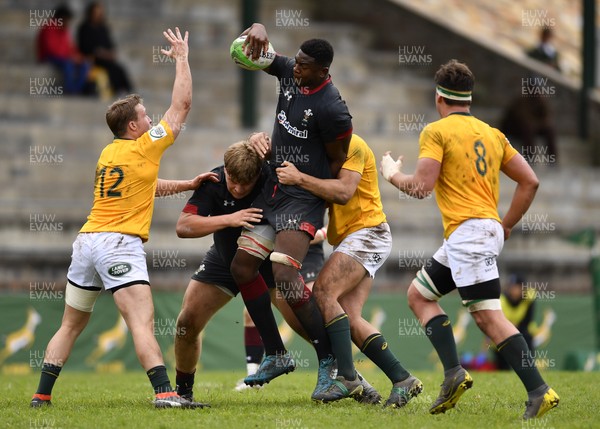 130819 - South Africa Schools A v Wales Under 18 - Christ Tshiunza of Wales