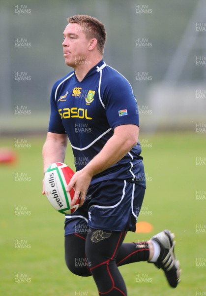 01.06.10 - Rugby Union South Africa's John Smit during a training session ahead of his sides match against Wales on Saturday 