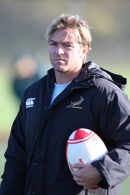 08.11.10 .. South Africa Rugby training session, Treforest -  Percy Montgomery during training session    