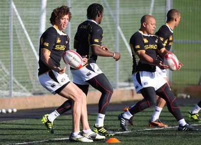 08.11.10 .. South Africa Rugby training session, Treforest -  South Africa team during training session    