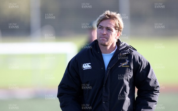 08.11.10 .. South Africa Rugby training session, Treforest -  Percy Montgomery during training session    