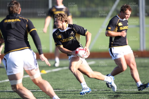 08.11.10 .. South Africa Rugby training session, Treforest -  South Africa's Patrick Lambie during training session    