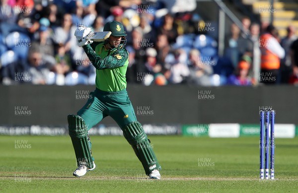 150619 - South Africa v Afghanistan - ICC Cricket World Cup 2019 - Quinton de Kock of South Africa batting
