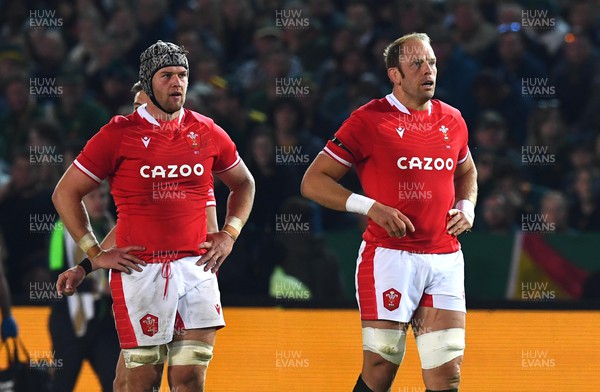 020722 - South Africa v Wales - Castle Lager Incoming Series 2022 First Test - Dan Lydiate and Alun Wyn Jones of Wales