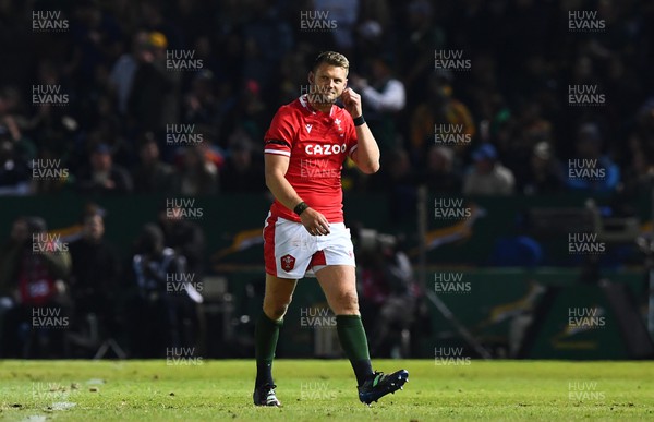 020722 - South Africa v Wales - Castle Lager Incoming Series 2022 First Test - Dan Biggar of Wales leave the field after being shown a yellow card