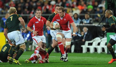 11.09.11 - South Africa v Wales - Rugby World Cup 2011 - Alun Wyn Jones of Wales. 