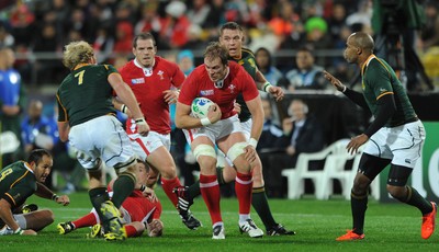 11.09.11 - South Africa v Wales - Rugby World Cup 2011 - Alun Wyn Jones of Wales. 