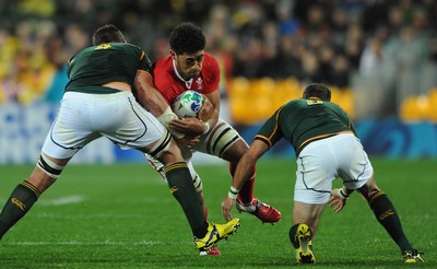 11.09.11 - South Africa v Wales - Rugby World Cup 2011 - Toby Faletau of Wales. 