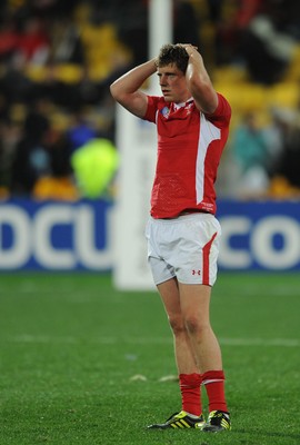 11.09.11 - South Africa v Wales - Rugby World Cup 2011 - Rhys Priestland of Wales looks dejected. 