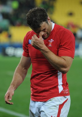 11.09.11 - South Africa v Wales - Rugby World Cup 2011 - Jamie Roberts of Wales looks dejected. 