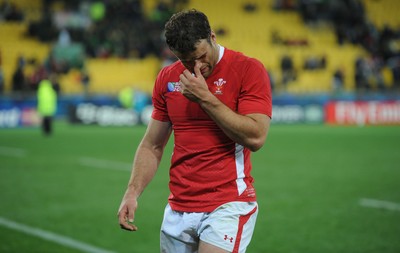 11.09.11 - South Africa v Wales - Rugby World Cup 2011 - Jamie Roberts of Wales looks dejected. 
