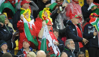11.09.11 - South Africa v Wales - Rugby World Cup 2011 - Wales fans. 