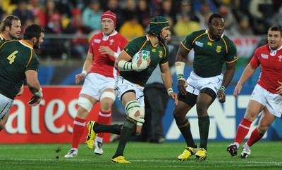 11.09.11 - South Africa v Wales - Rugby World Cup 2011 - Victor Matfield of South Africa. 