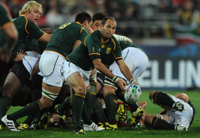 11.09.11 - South Africa v Wales - Rugby World Cup 2011 - Fourie du Preez of South Africa. 