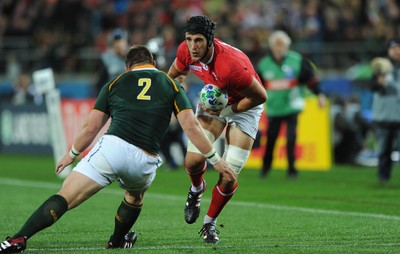 11.09.11 - South Africa v Wales - Rugby World Cup 2011 - Luke Charteris of Wales. 