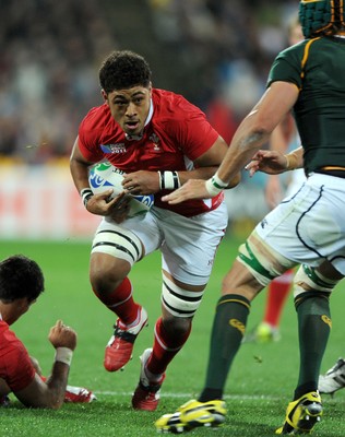 11.09.11 - South Africa v Wales - Rugby World Cup 2011 - Toby Faletau of Wales. 
