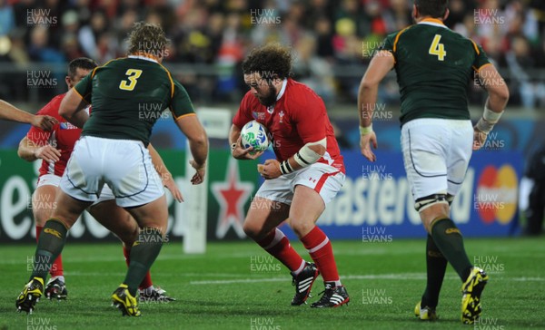 11.09.11 - South Africa v Wales - Rugby World Cup 2011 - Adam Jones of Wales. 
