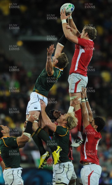 11.09.11 - South Africa v Wales - Rugby World Cup 2011 - Alun Wyn Jones of Wales. 