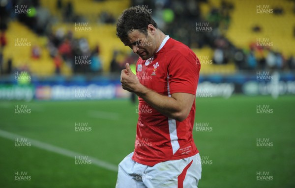 11.09.11 - South Africa v Wales - Rugby World Cup 2011 - Jamie Roberts of Wales looks dejected. 
