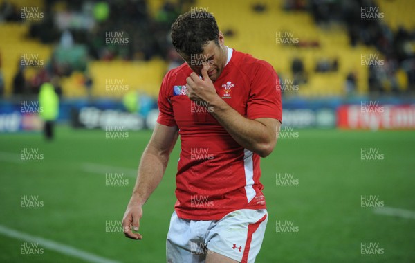 11.09.11 - South Africa v Wales - Rugby World Cup 2011 - Jamie Roberts of Wales looks dejected. 