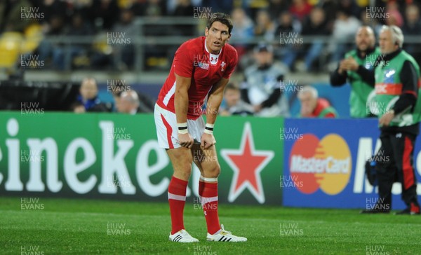 11.09.11 - South Africa v Wales - Rugby World Cup 2011 - James Hook of Wales looks dejected. 