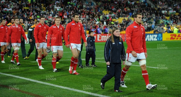 11.09.11 - South Africa v Wales - Rugby World Cup 2011 - Sam Warburton of Wales leads out his side. 