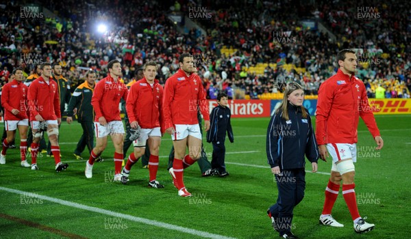 11.09.11 - South Africa v Wales - Rugby World Cup 2011 - Sam Warburton of Wales leads out his side. 