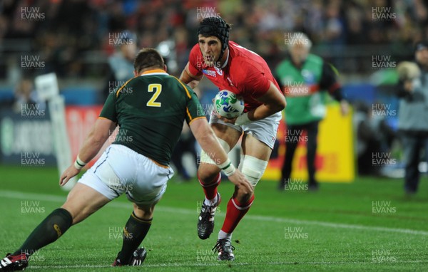 11.09.11 - South Africa v Wales - Rugby World Cup 2011 - Luke Charteris of Wales. 
