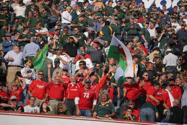 14.06.08 South Africa v Wales (Second Test)... Wales fans in good spirits at the ground. 